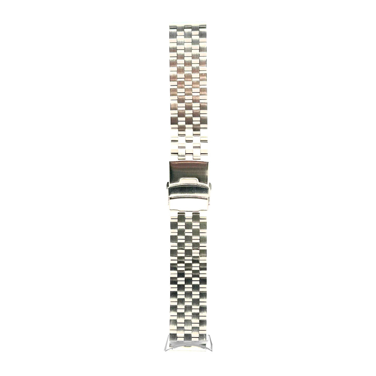 Engineer Bracelet - Folding Deployant Clasp - Silver Silver with Google Pixel Spring Bar Adapters - Wear Any 20mm Strap! for Pixel Watch 1-5 41mm