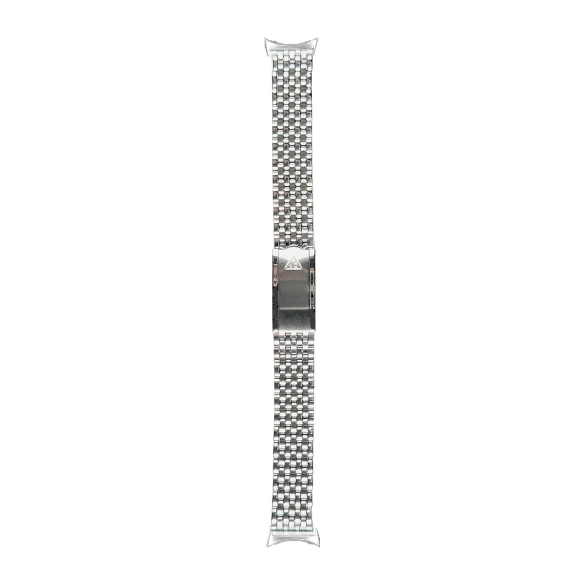 7-Row Beads of Rice Stainless Steel Watch Bracelet Silver with Google Pixel Spring Bar Adapters - Wear Any 20mm Strap! for Pixel Watch 1-5 41mm