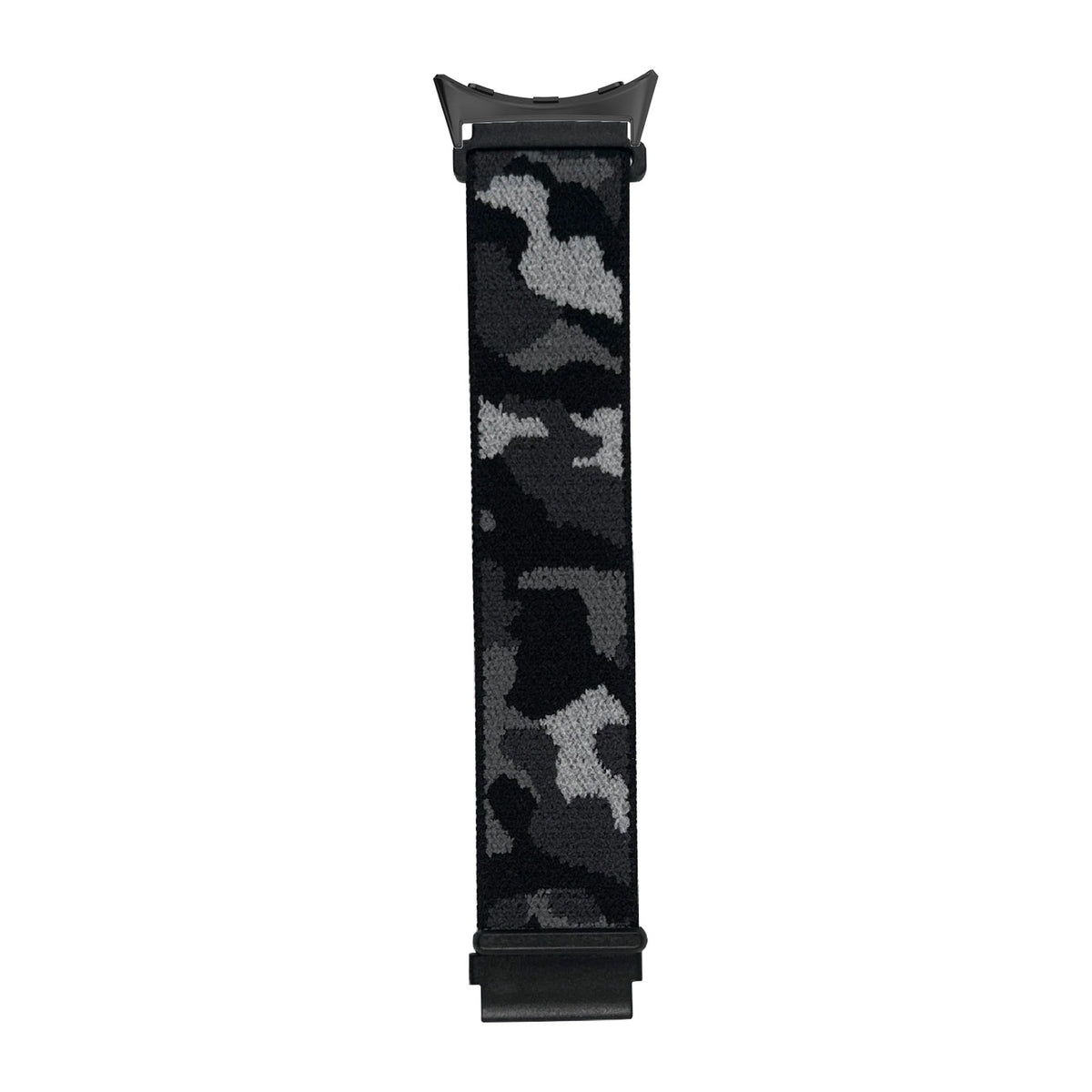 Sports Loop (Velcro) - Army Camo Black with Google Pixel Spring Bar Adapters - Wear Any 20mm Strap! for Pixel Watch 3-5 45mm