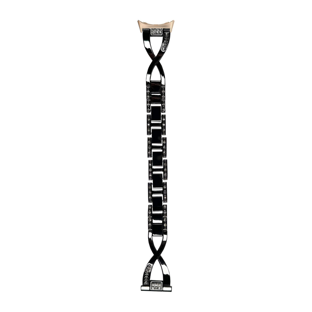 Helix Bracelet Black Rose Gold with Google Pixel Spring Bar Adapters - Wear Any 20mm Strap! for Pixel Watch 1-5 41mm