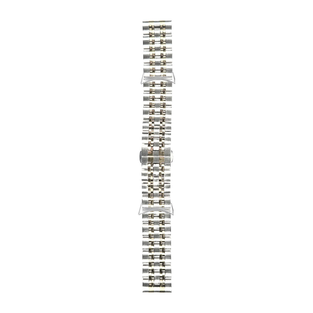 Steel Bracelet (Silver/Rose Gold) - Deployment Clasp 2 Silver with Google Pixel Spring Bar Adapters - Wear Any 20mm Strap! for Pixel Watch 3-5 45mm
