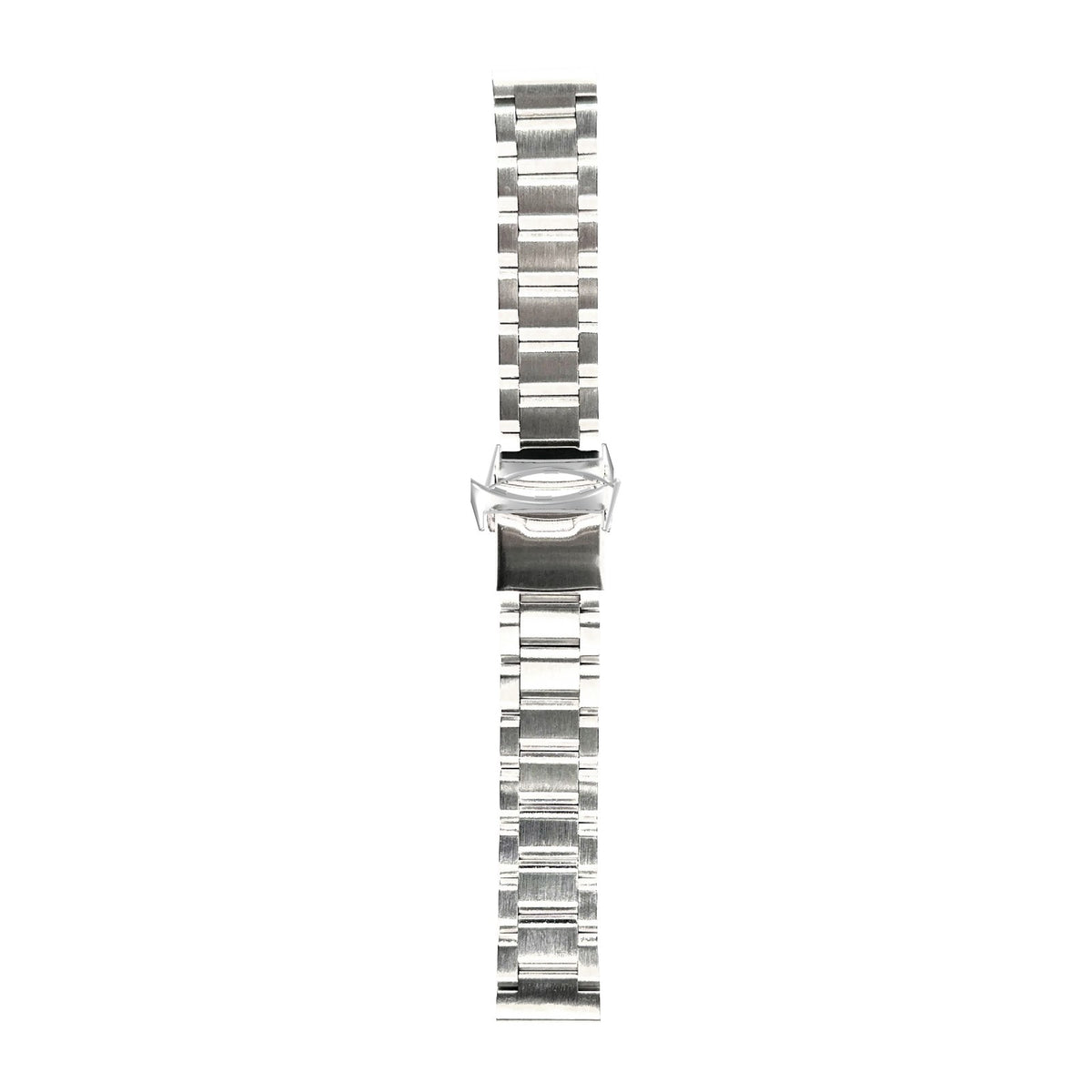 Steel Bracelet - Hex Link Silver Silver with Safety Deployant Clasp with Google Pixel Spring Bar Adapters - Wear Any 20mm Strap! for Pixel Watch 3-5 45mm