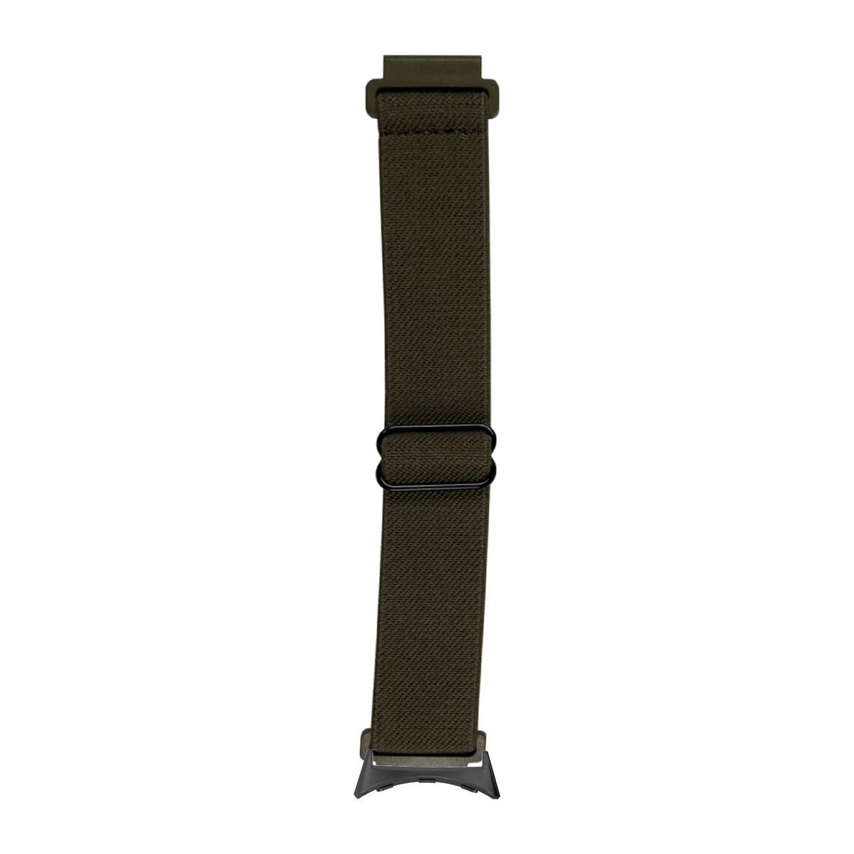 Weaved Elastic Loop Army Green with Google Pixel Spring Bar Adapters - Wear Any 20mm Strap! for Pixel Watch 1-5 41mm