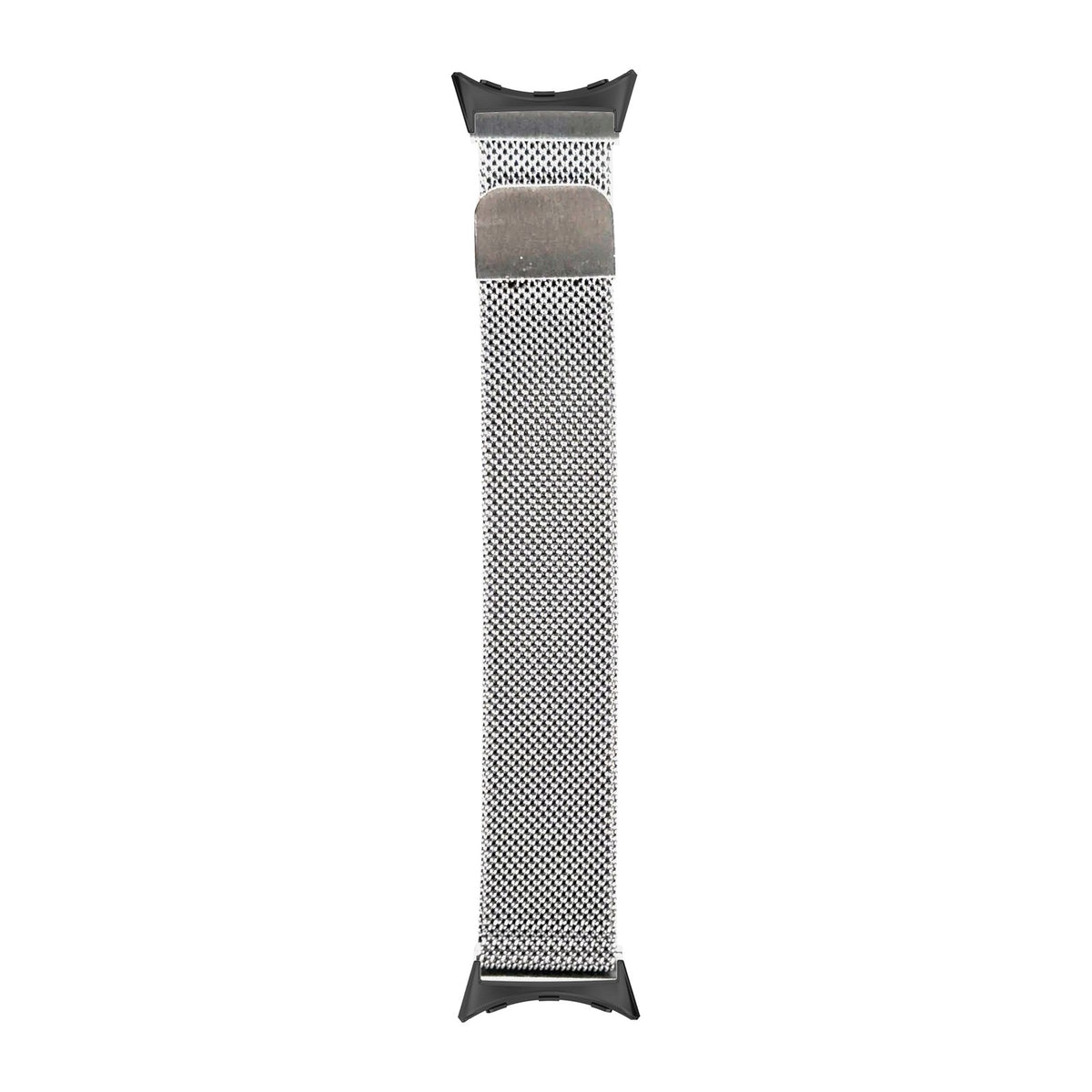 Milanese - Silver Extra Small/Small (13cm and above) Black with Google Pixel Spring Bar Adapters - Wear Any 20mm Strap! for Pixel Watch 1-5 41mm