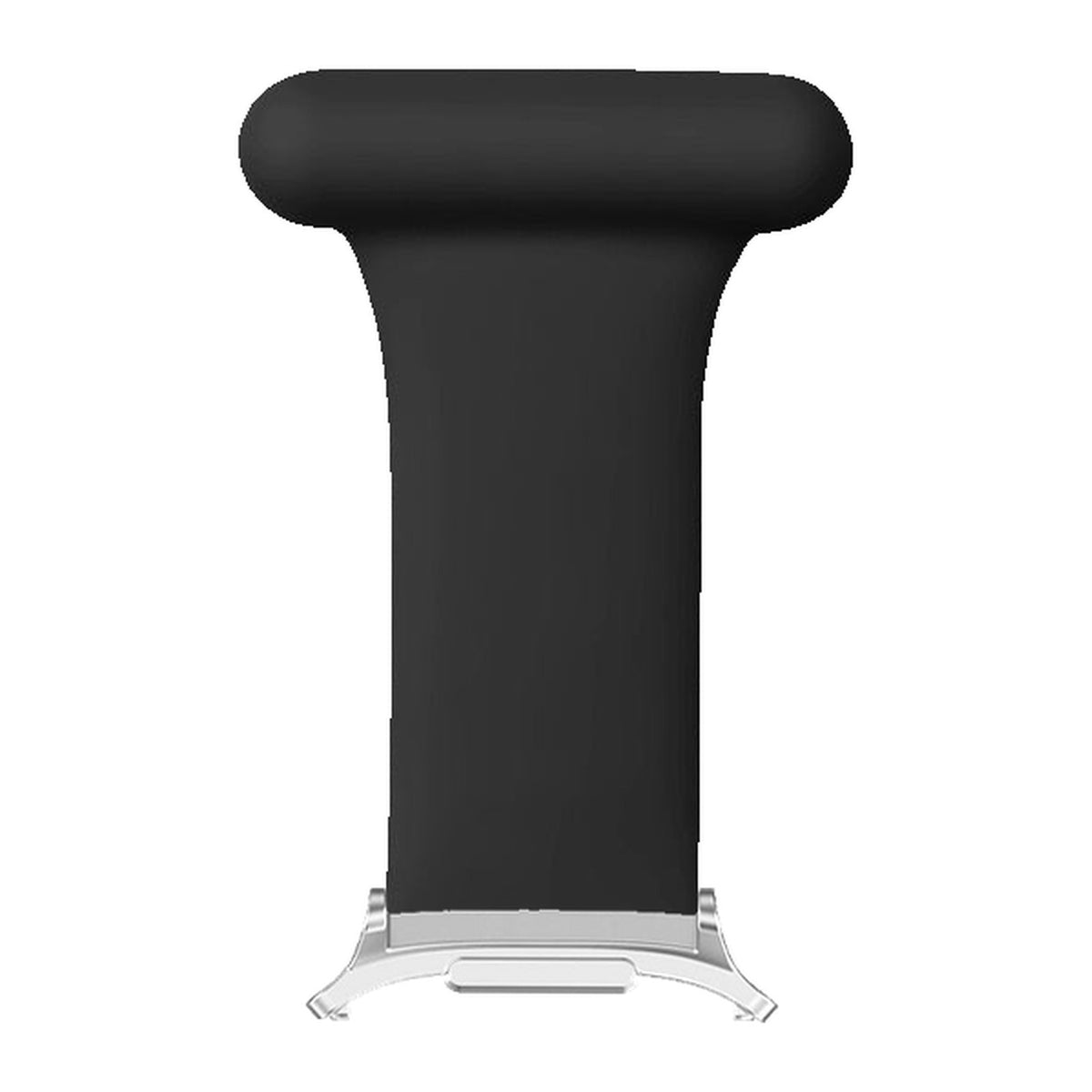 Job Fobs - For Doctors, Nurses and Other Professionals! Black Silver with Strap Adapter for Galaxy Watch 8-9/Ultra