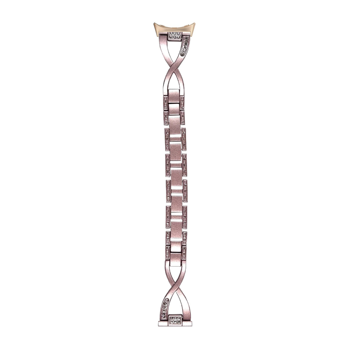 Helix Bracelet Rose Pink Rose Gold with Google Pixel Spring Bar Adapters - Wear Any 20mm Strap! for Pixel Watch 1-5 41mm