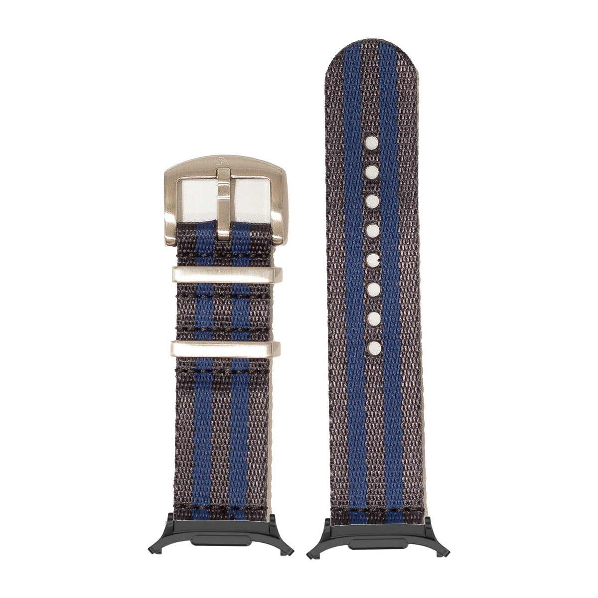 Supreme Militex - Dark Blue/Navy Blue for the Galaxy Watch 8, 9 and Ultra with adapter fitted