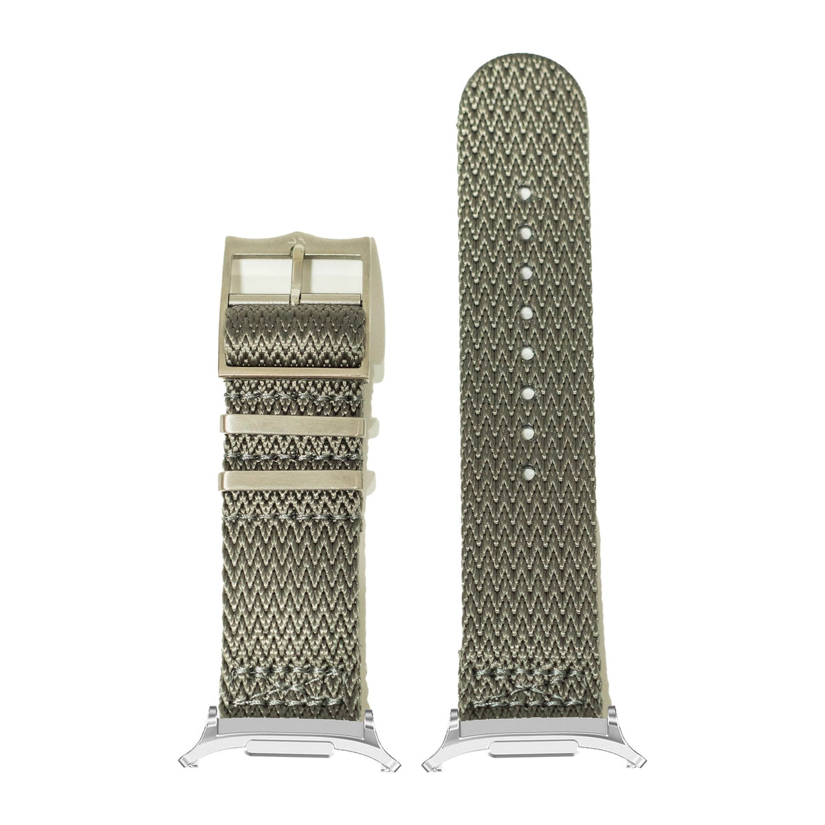 Sharktooth Militex - Grey Silver with Strap Adapter for Galaxy Watch 8-9/Ultra