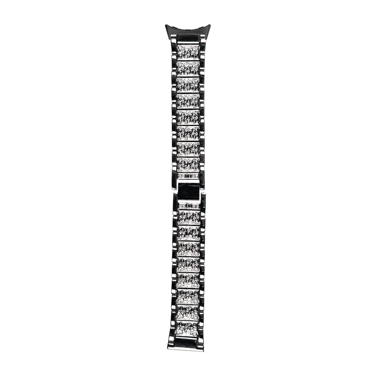 Zirconia Shimmer Bracelet Black Black with Google Pixel Spring Bar Adapters - Wear Any 20mm Strap! for Pixel Watch 1-5 41mm