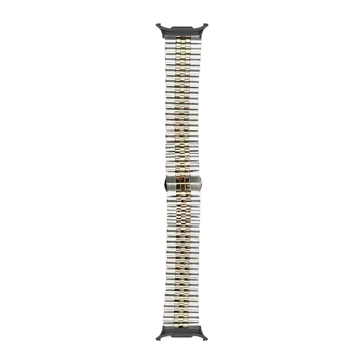 Jubilee Bracelet - Silver/Gold Black with Strap Adapter for Galaxy Watch 8-9/Ultra