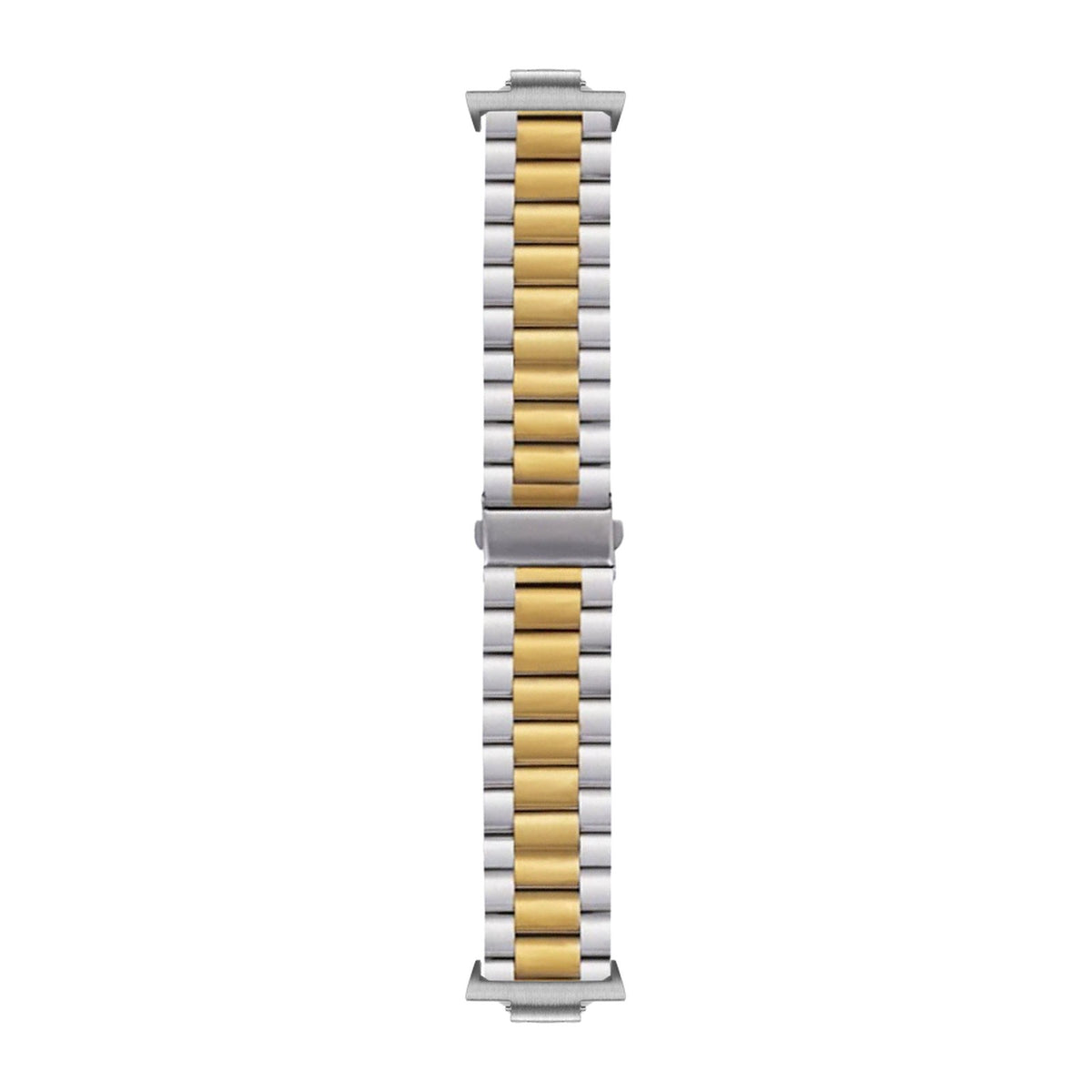 Steel Bracelet Silver with Deployant Clasp - Silver/Gold with Strap Adapter for Tissot PRX 40