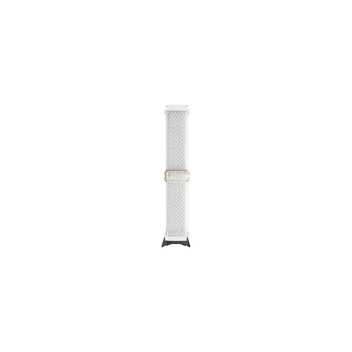 Weaved Loop Summit White Black with Google Pixel Spring Bar Adapters - Wear Any 20mm Strap! for Pixel Watch 3-5 45mm