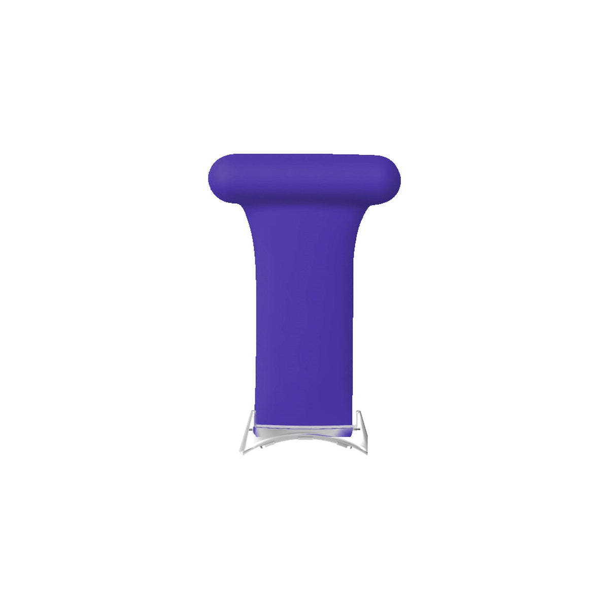 Job Fobs - For Doctors, Nurses and Other Professionals! Purple Silver with Google Pixel Spring Bar Adapters - Wear Any 20mm Strap! for Pixel Watch 1-5 41mm