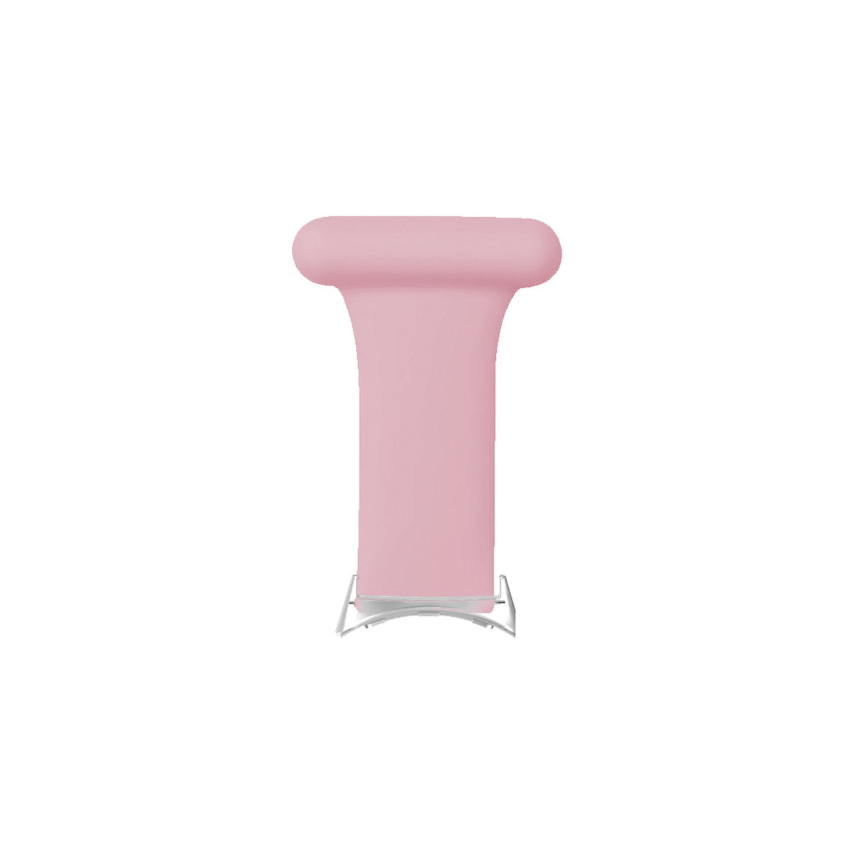 Job Fobs - For Doctors, Nurses and Other Professionals! Pink Silver with Google Pixel Spring Bar Adapters - Wear Any 20mm Strap! for Pixel Watch 1-5 41mm