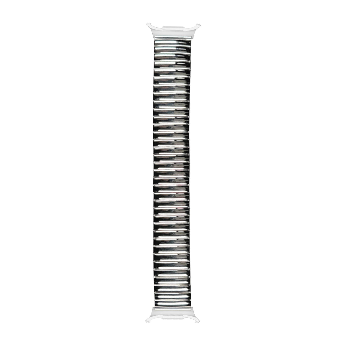 Stretch Elastic Steel Bracelet Silver Silver with Strap Adapter for Galaxy Watch 8-9/Ultra