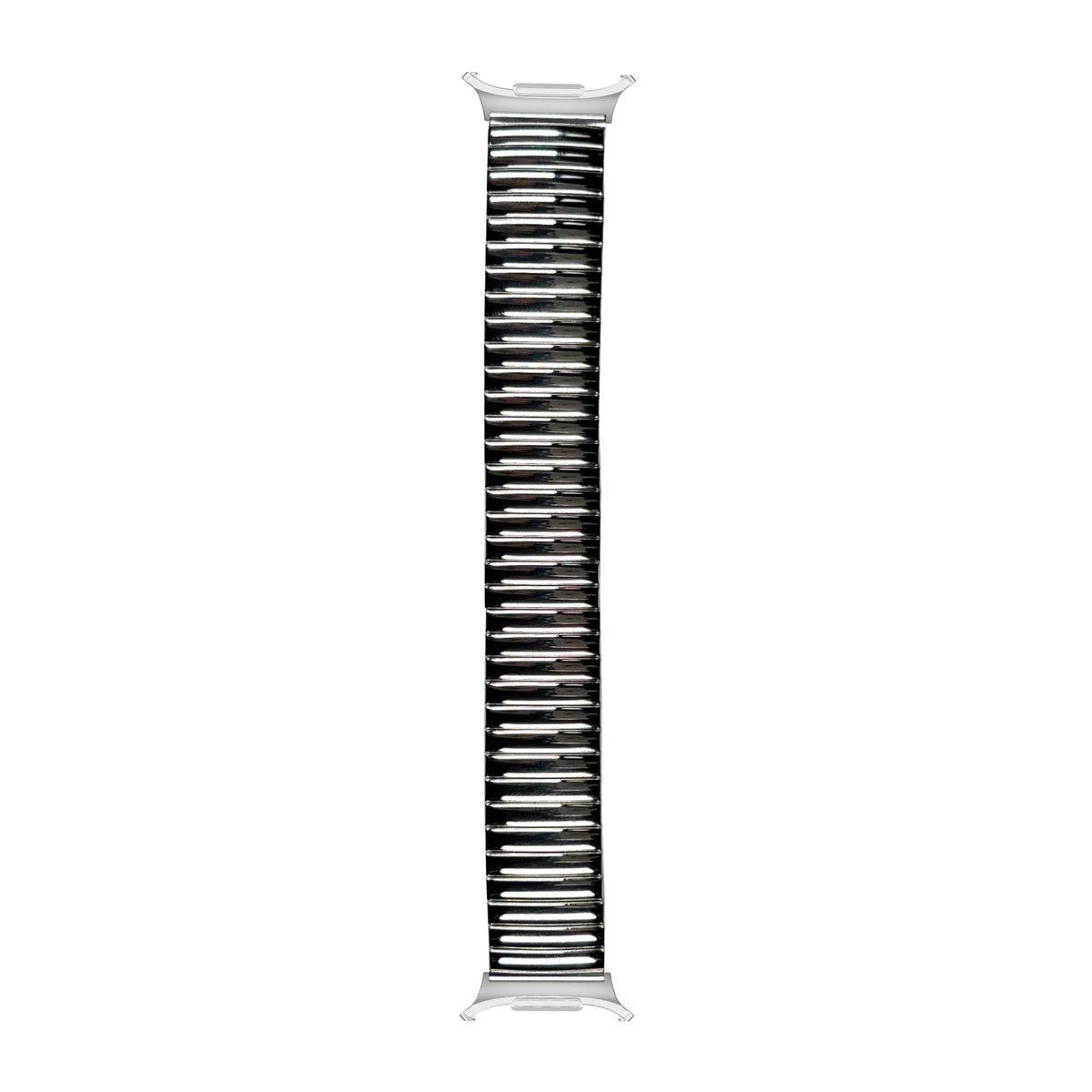 Stretch Elastic Steel Bracelet Silver Silver with Strap Adapter for Galaxy Watch 8-9/Ultra