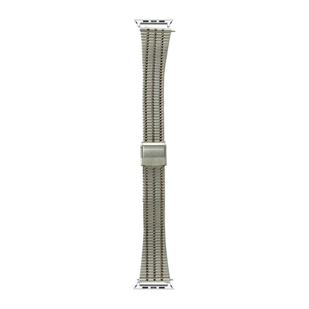Vintage Tapered Bracelet Silver / Rose Gold Starlight with Connecters - Spring Bar Type for Apple Watch