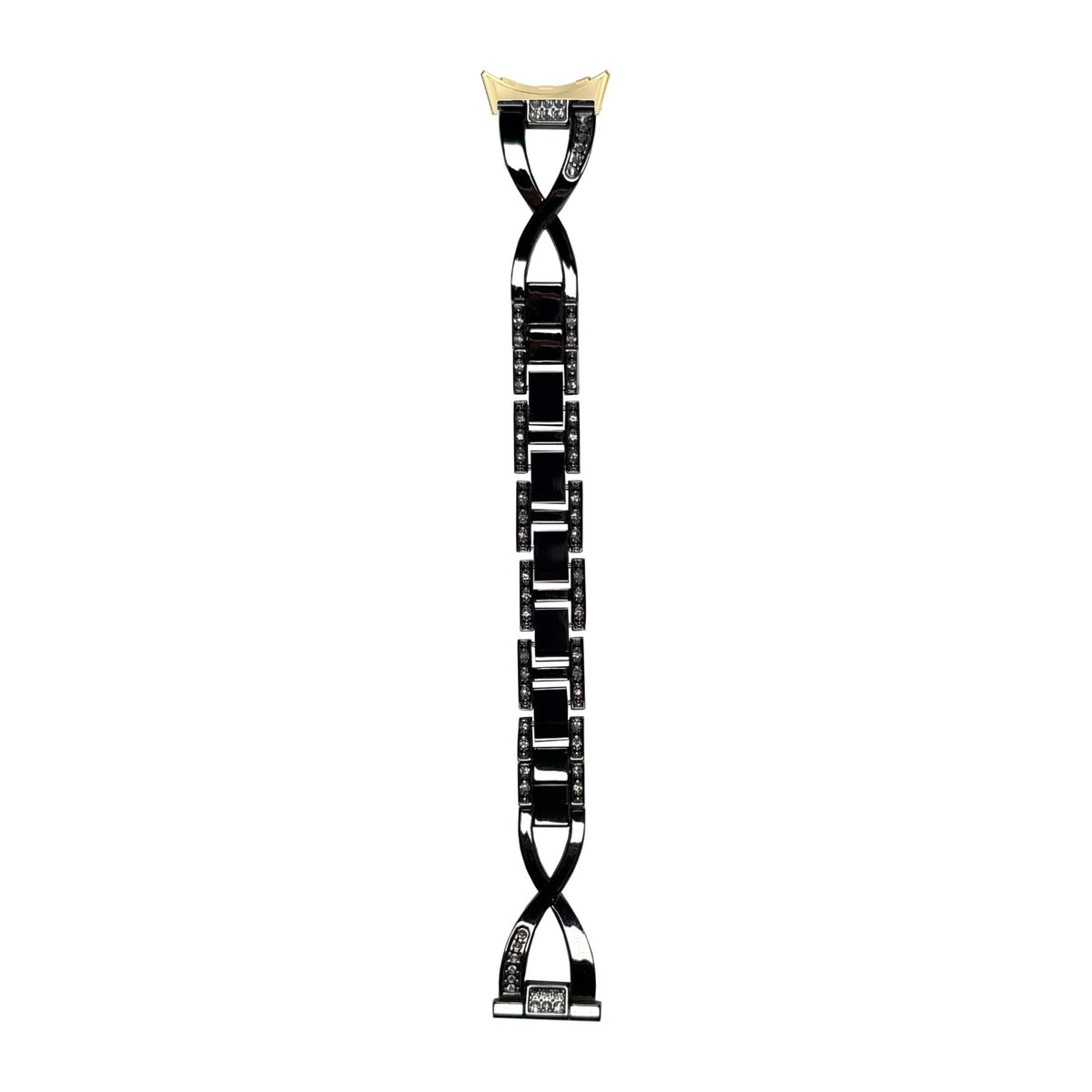 Helix Bracelet Black Gold with Google Pixel Spring Bar Adapters - Wear Any 20mm Strap! for Pixel Watch 3-5 45mm
