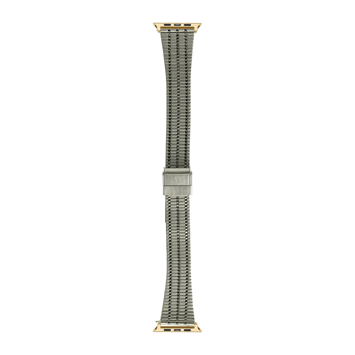 Vintage Tapered Bracelet Silver Gold with Connecters - Spring Bar Type for Apple Watch