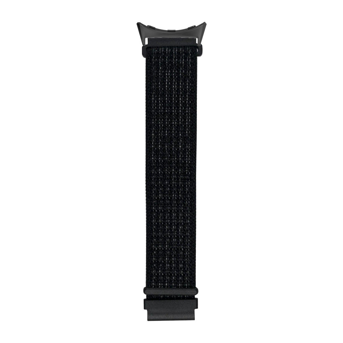 Sports Loop (Velcro) Reflective Black with Google Pixel Spring Bar Adapters - Wear Any 20mm Strap! for Pixel Watch 1-5 41mm