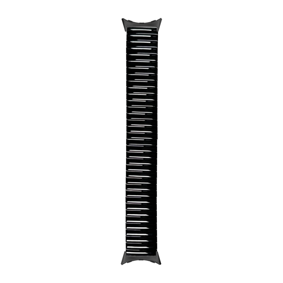 Stretch Elastic Steel Bracelet Black Black with Google Pixel Spring Bar Adapters - Wear Any 20mm Strap! for Pixel Watch 1-5 41mm
