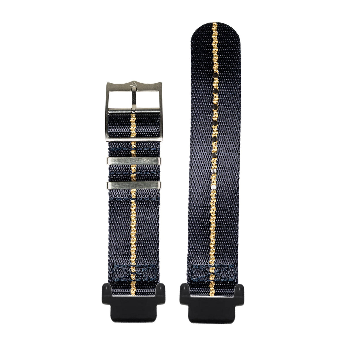 Supreme Militex - Navy Blue/Wheat Black with Garmin Forerunner 220/ 230/ 235/ 620/ 630/ 735XT Strap Adapters for Garmin Forerunner 220/ 230/ 235/ 620/ 630/ 735XT