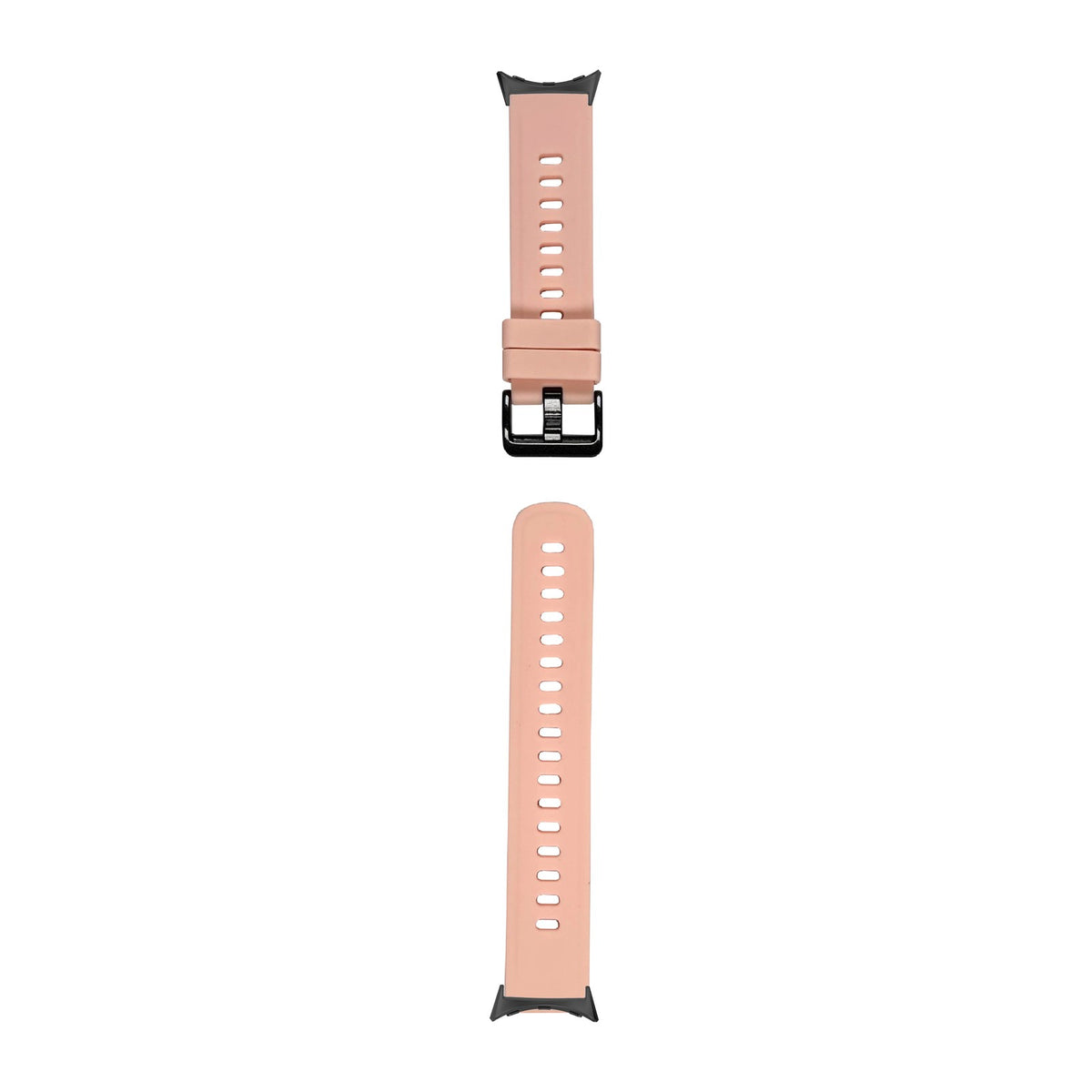 Flexi Silicone 3 Pink Black with Black Hardware with Google Pixel Spring Bar Adapters - Wear Any 20mm Strap! for Pixel Watch 1-5 41mm