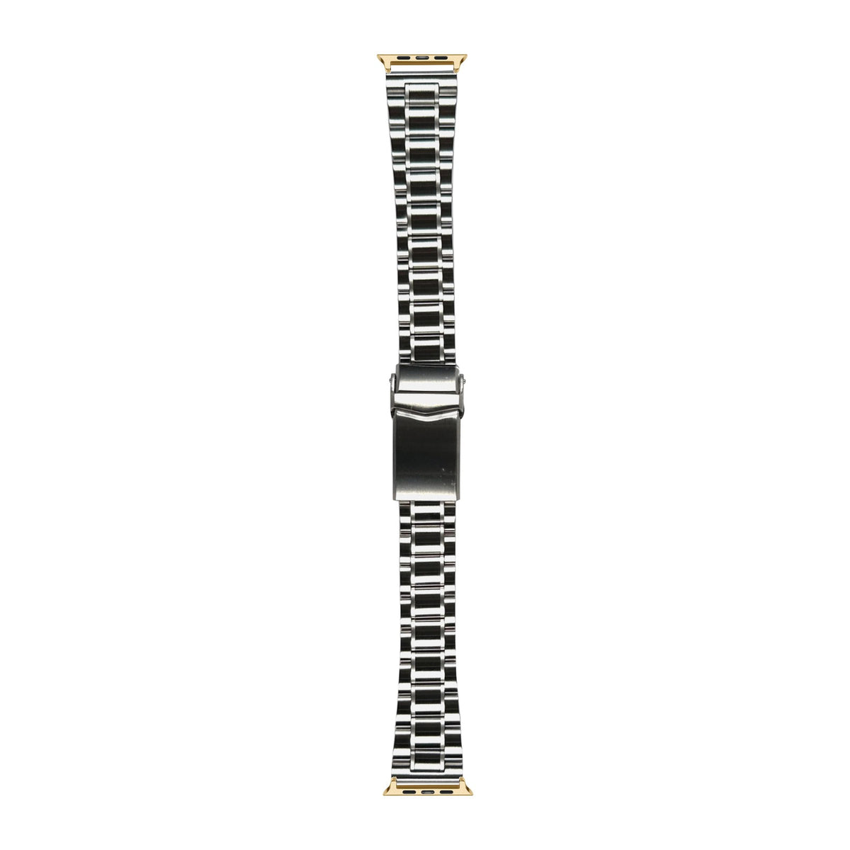 Entwine Stainless Steel Bracelet Gold with V-Clasp with Connecters - Spring Bar Type for Apple Watch