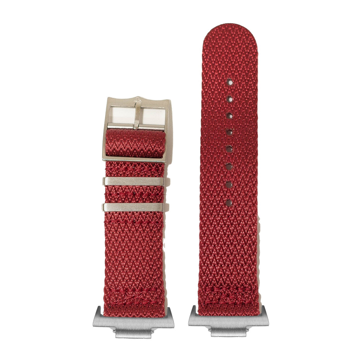 Sharktooth Militex - Red Silver with Strap Adapter for Tissot PRX 40