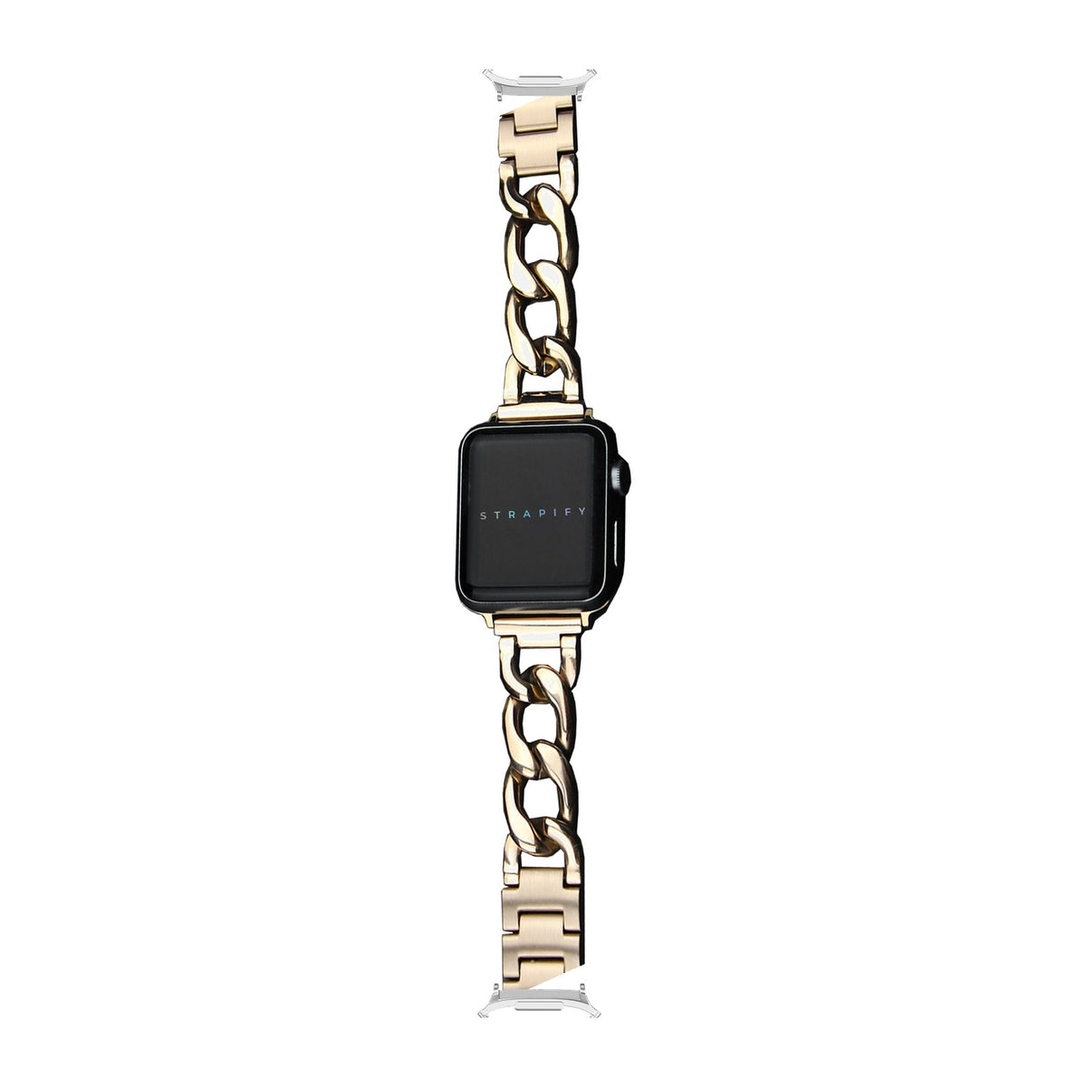 Chain Link Bracelet - Gold Silver with Strap Adapter for Galaxy Watch 8-9/Ultra