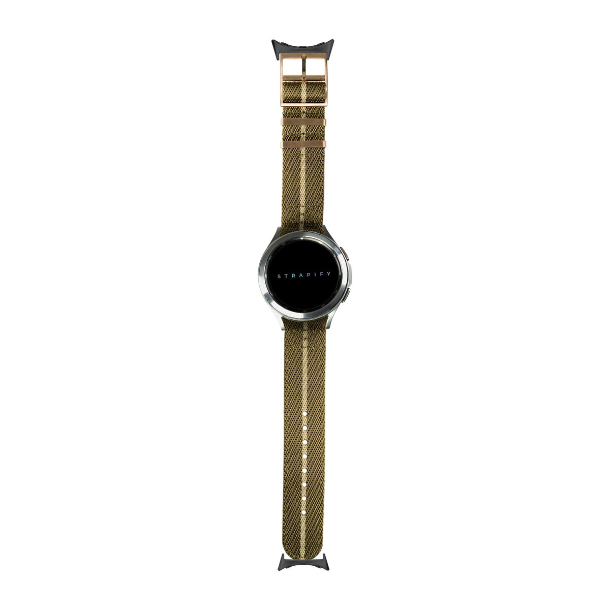 Cross Militex - Olive Green / Wheat Black with Google Pixel Spring Bar Adapters - Wear Any 20mm Strap! for Pixel Watch 3-5 45mm