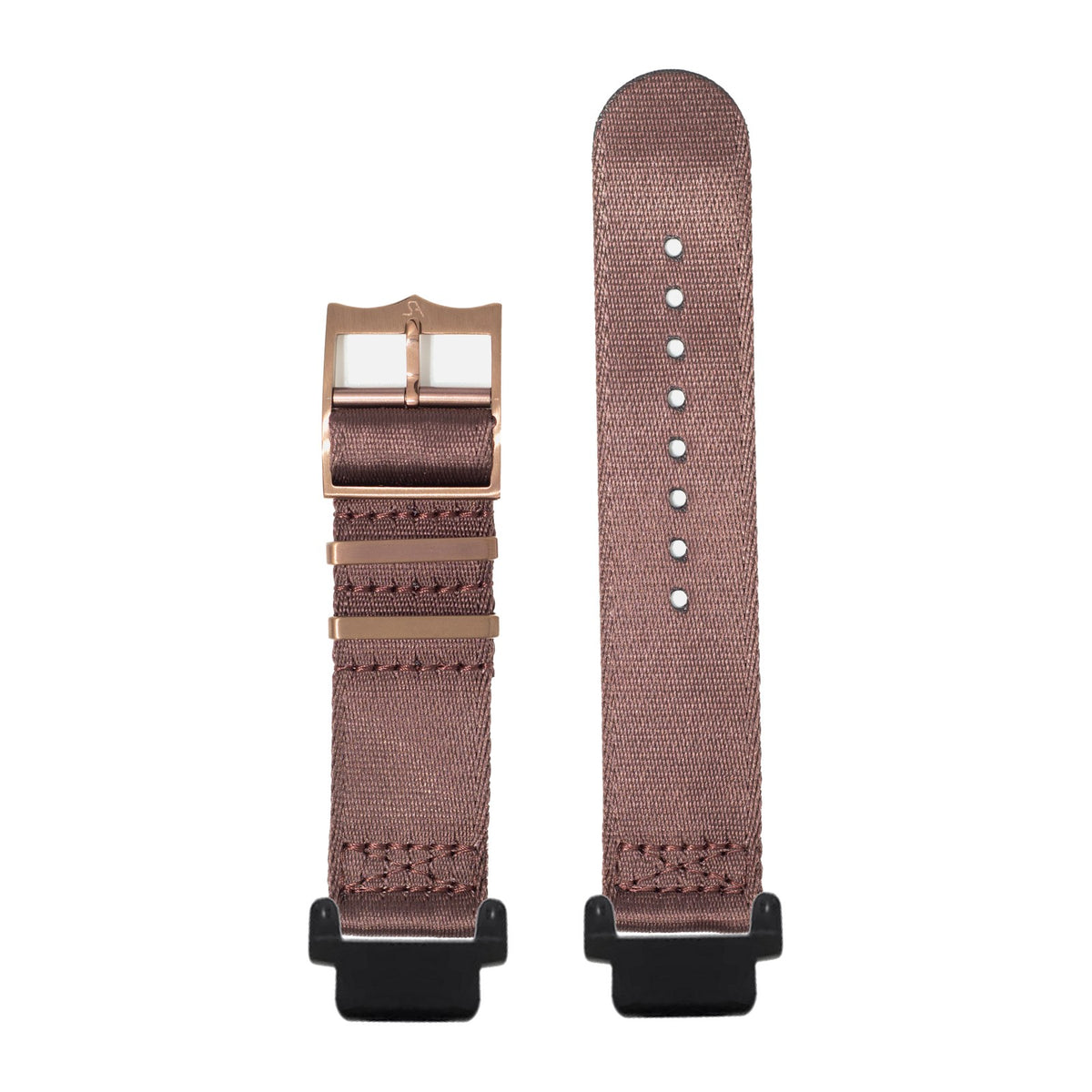 Ultra Militex - Coffee Brown Black with Garmin Forerunner 220/ 230/ 235/ 620/ 630/ 735XT Strap Adapters for Garmin Forerunner 220/ 230/ 235/ 620/ 630/ 735XT