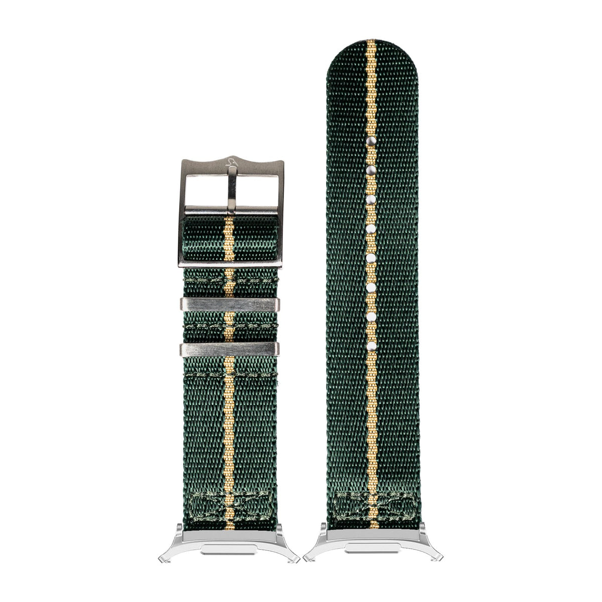 Supreme Militex - Green/Wheat Silver with Strap Adapter for Galaxy Watch 8-9/Ultra