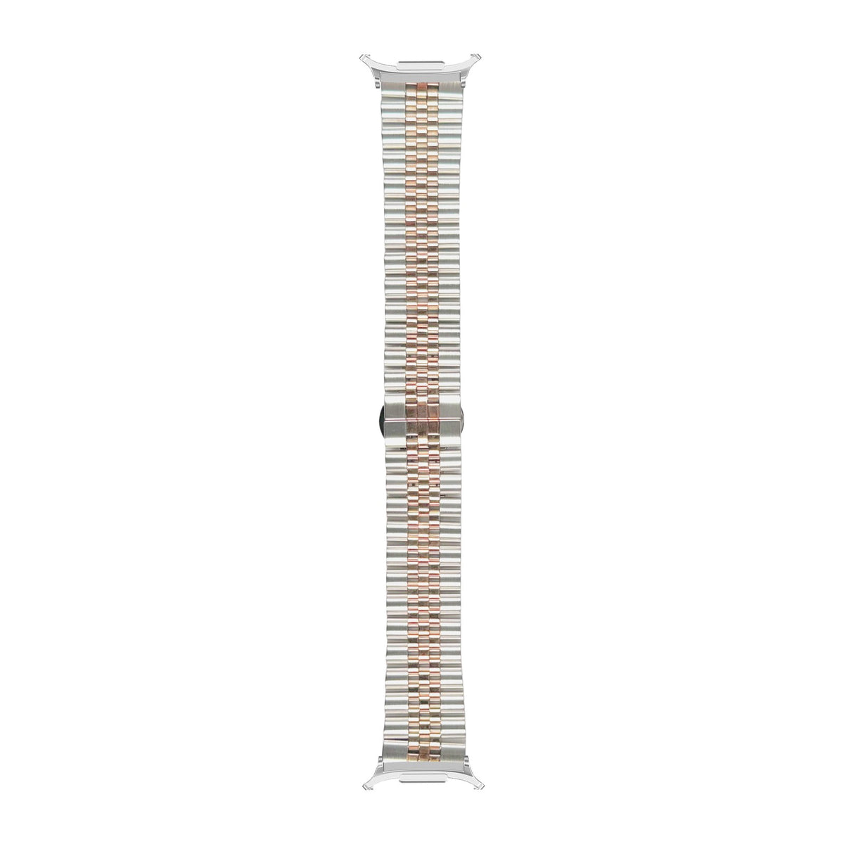 Jubilee Bracelet - Silver/Rose Gold Silver with Strap Adapter for Galaxy Watch 8-9/Ultra