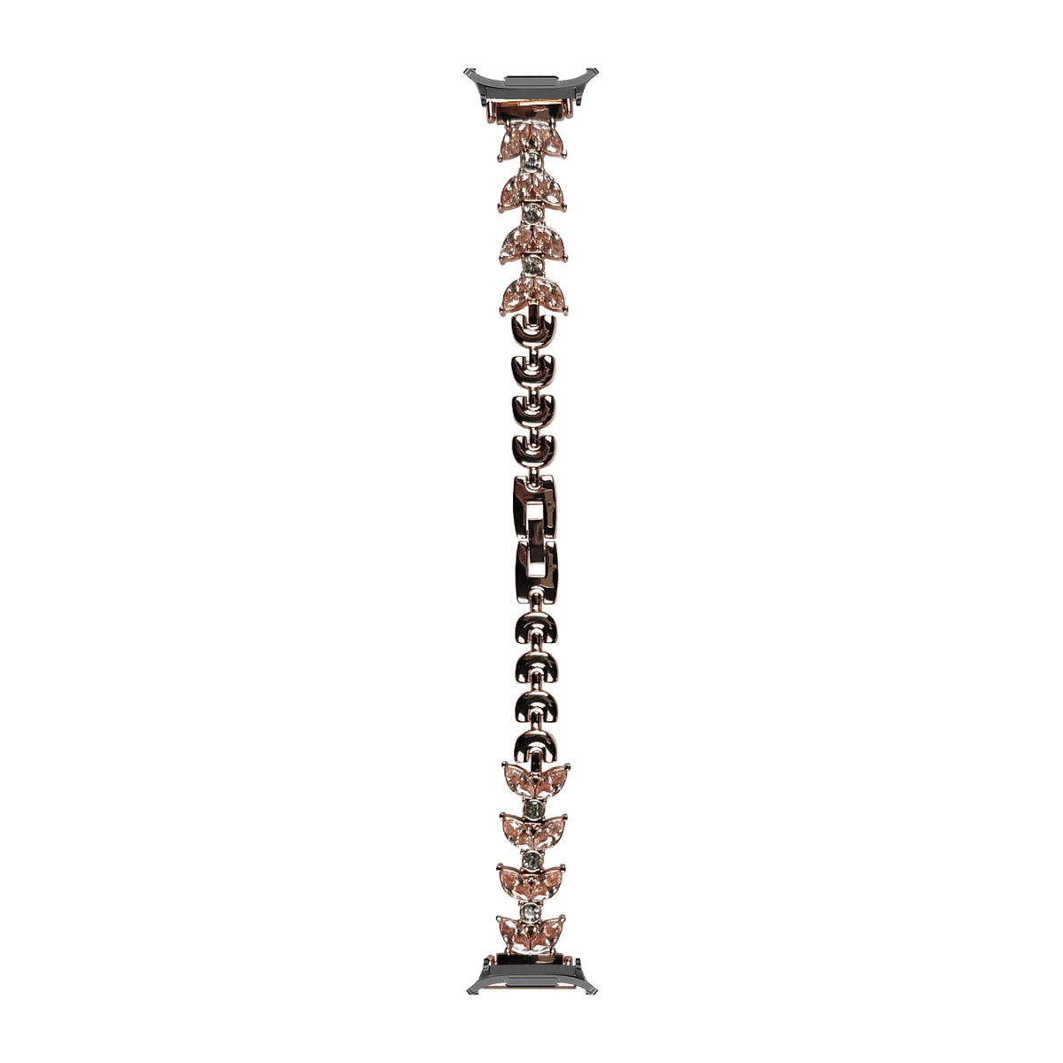 Pearce Bracelet Rose Gold Grey with Strap Adapter for Galaxy Watch 8-9/Ultra