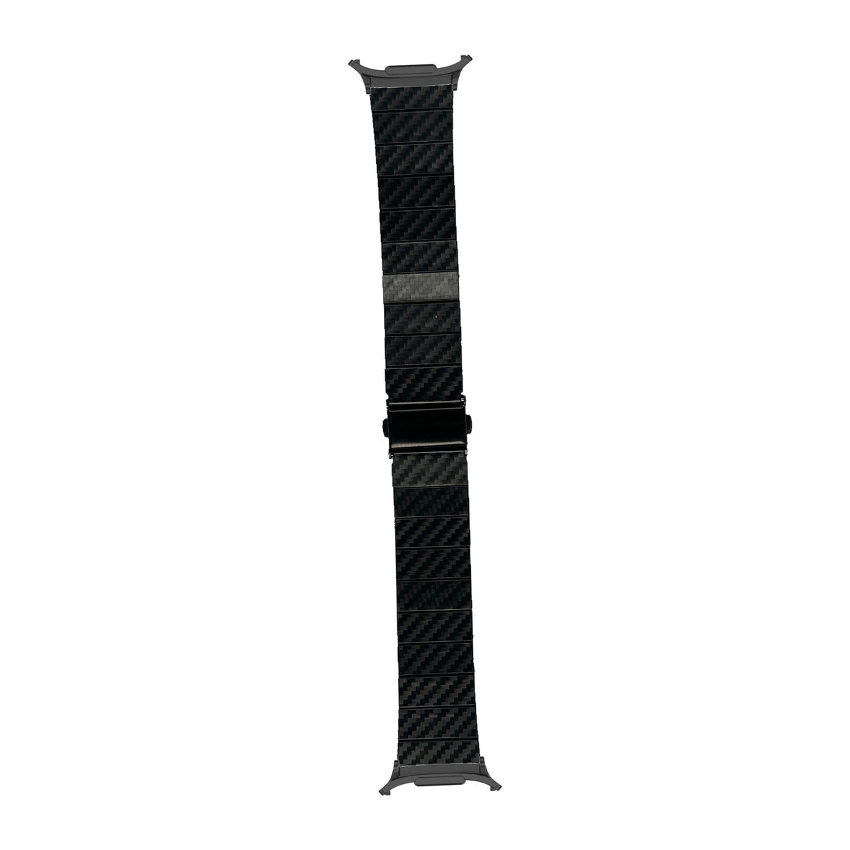 Carbon Fibre Bracelet - Black Black with Strap Adapter for Galaxy Watch 8-9/Ultra