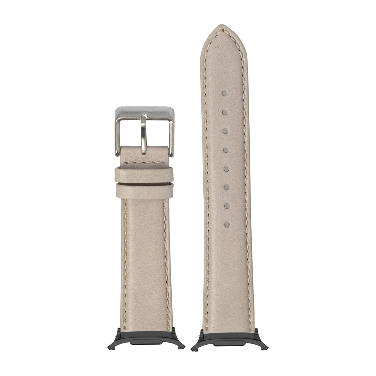 Padded Leather - Pale Pink for the Galaxy Watch 8, 9 and Ultra with adapter fitted