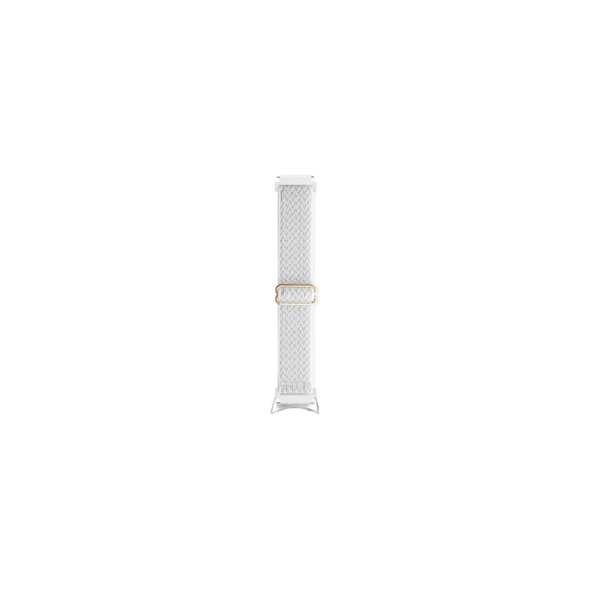 Weaved Loop Summit White Silver with Google Pixel Spring Bar Adapters - Wear Any 20mm Strap! for Pixel Watch 3-5 45mm