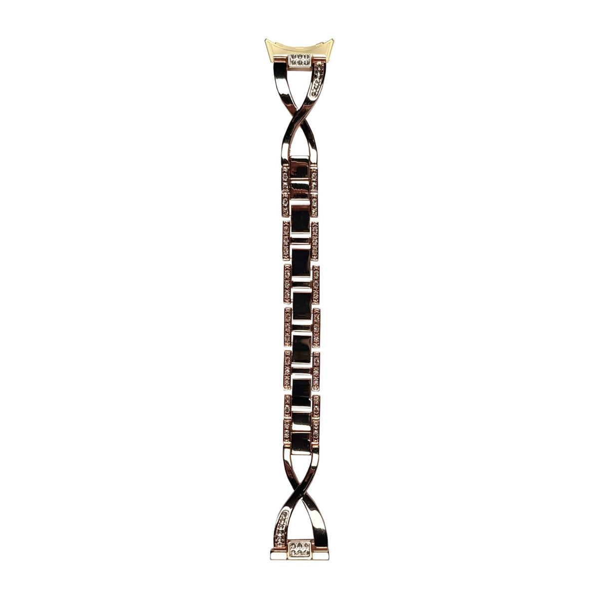 Helix Bracelet Rose Gold Gold with Google Pixel Spring Bar Adapters - Wear Any 20mm Strap! for Pixel Watch 1-5 41mm