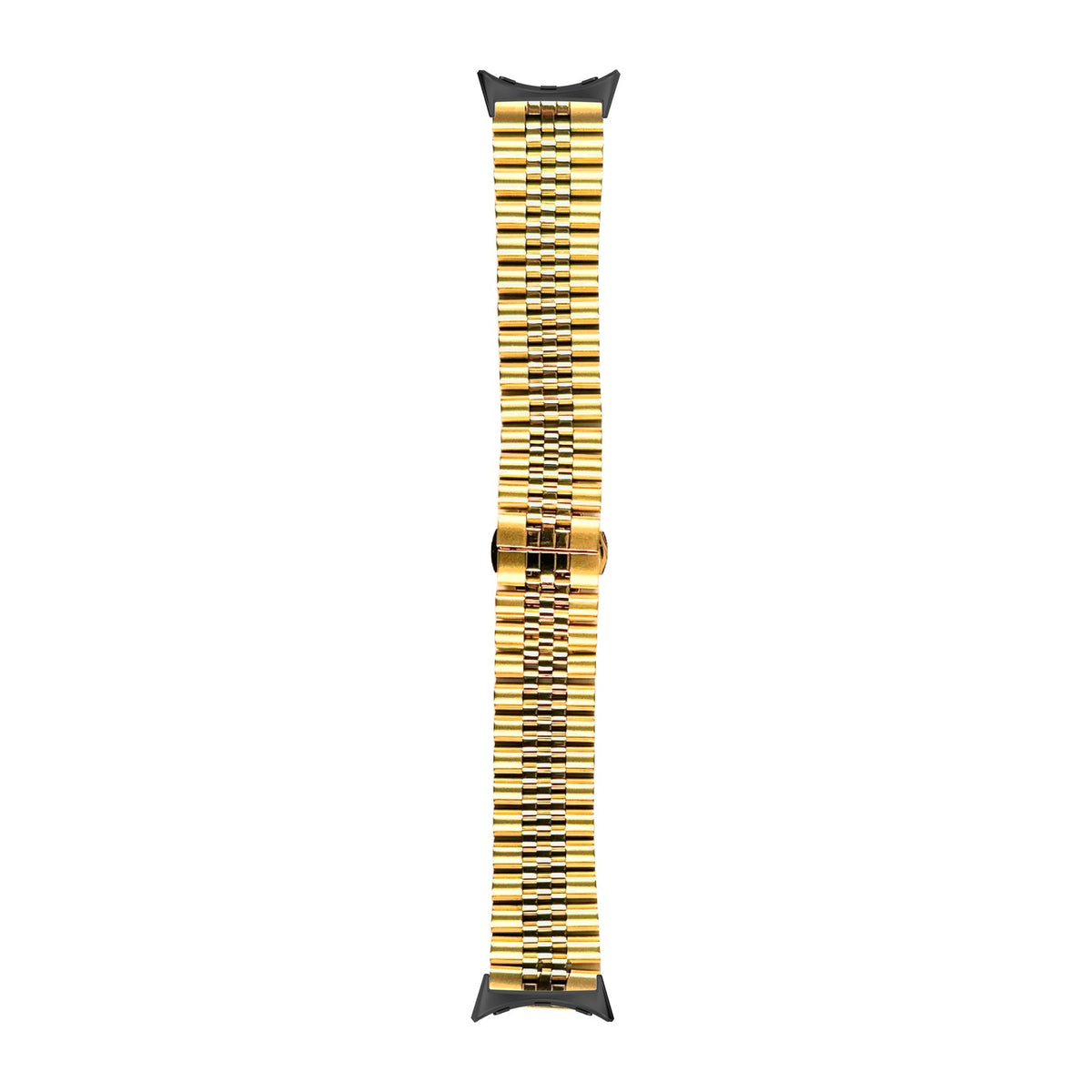 Jubilee Bracelet - Gold Black with Google Pixel Spring Bar Adapters - Wear Any 20mm Strap! for Pixel Watch 1-5 41mm