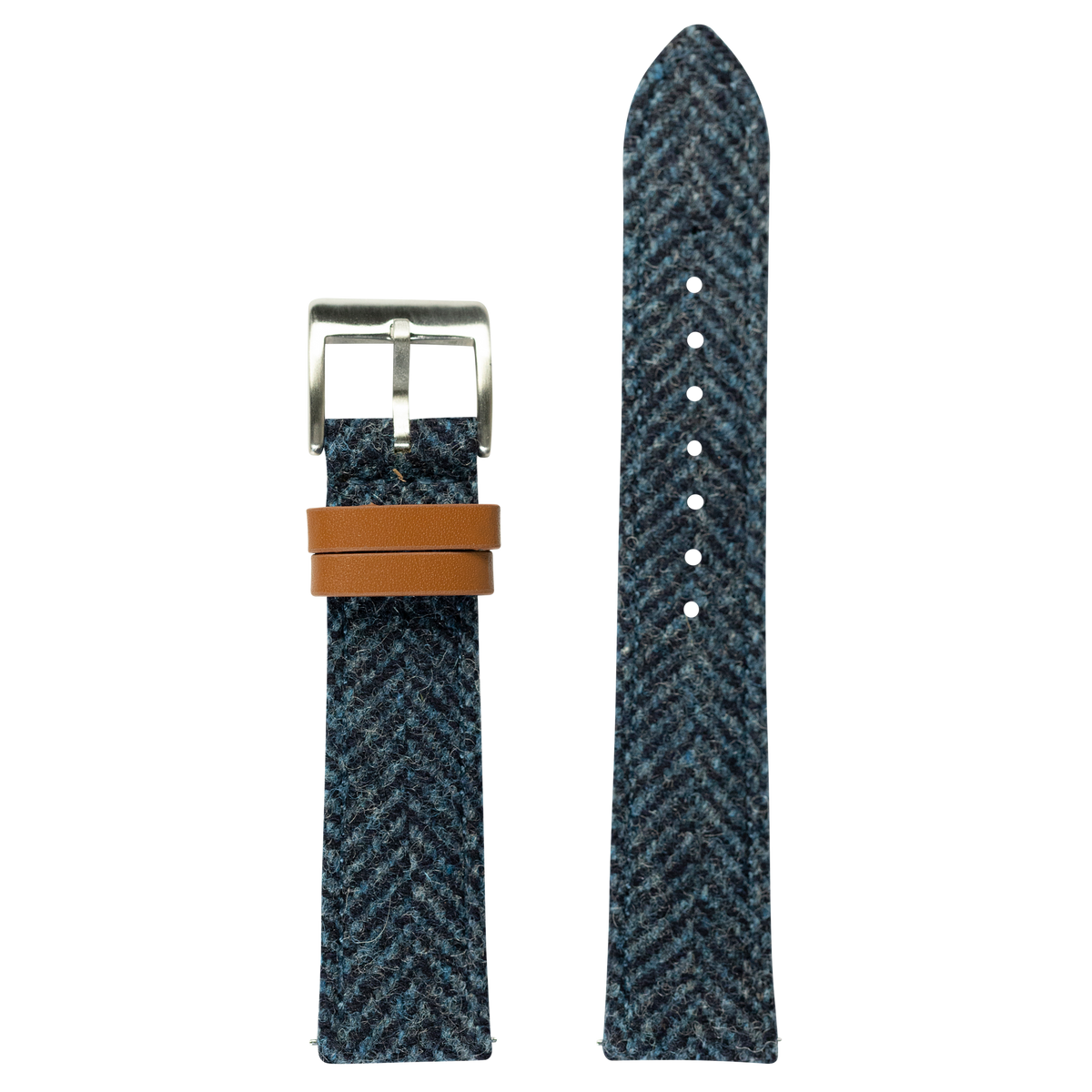 Harris Tweed® Herringbone - Blue for Pixel Watch 3-5 45mm