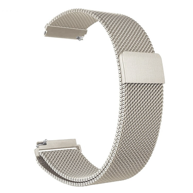 Champagne gold Milanese mesh watch band with magnetic closure for Galaxy Watch 8 and Ultra models