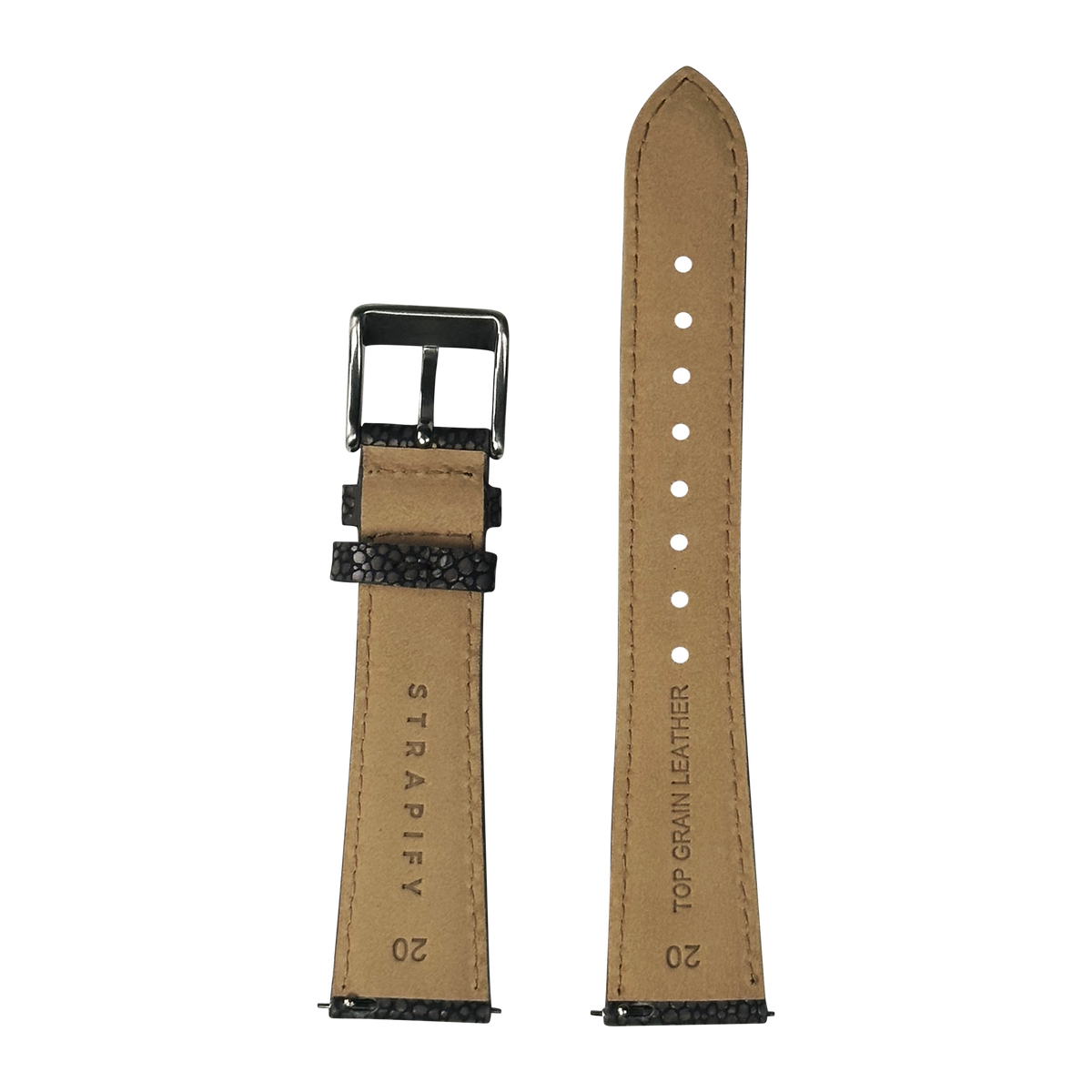 Faux Stingray - Grey / Black for Pixel Watch 1-5 41mm