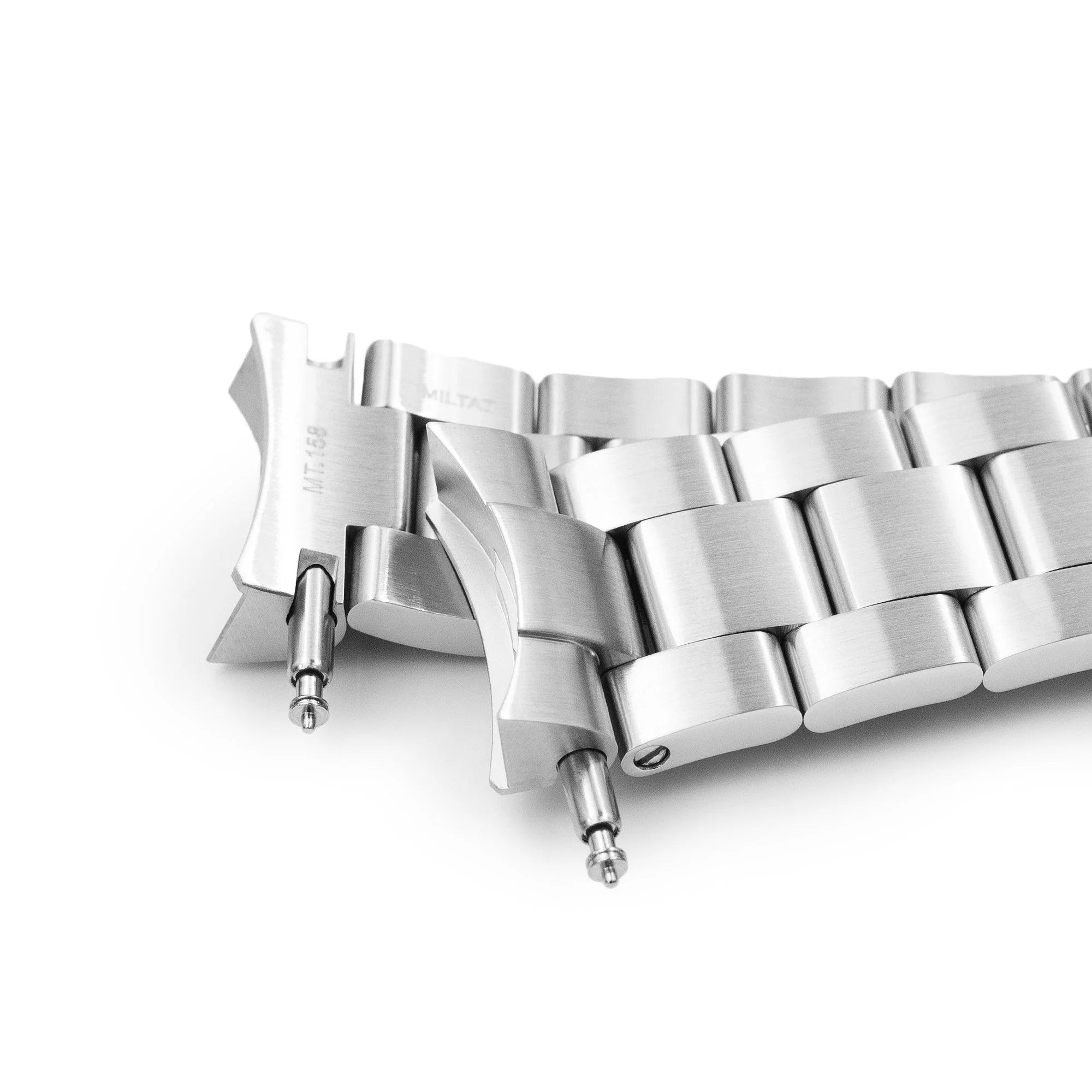 Strapcode Super Boyer stainless steel bracelet for Seiko 5 Sports 38mm with solid end links and secure clasp