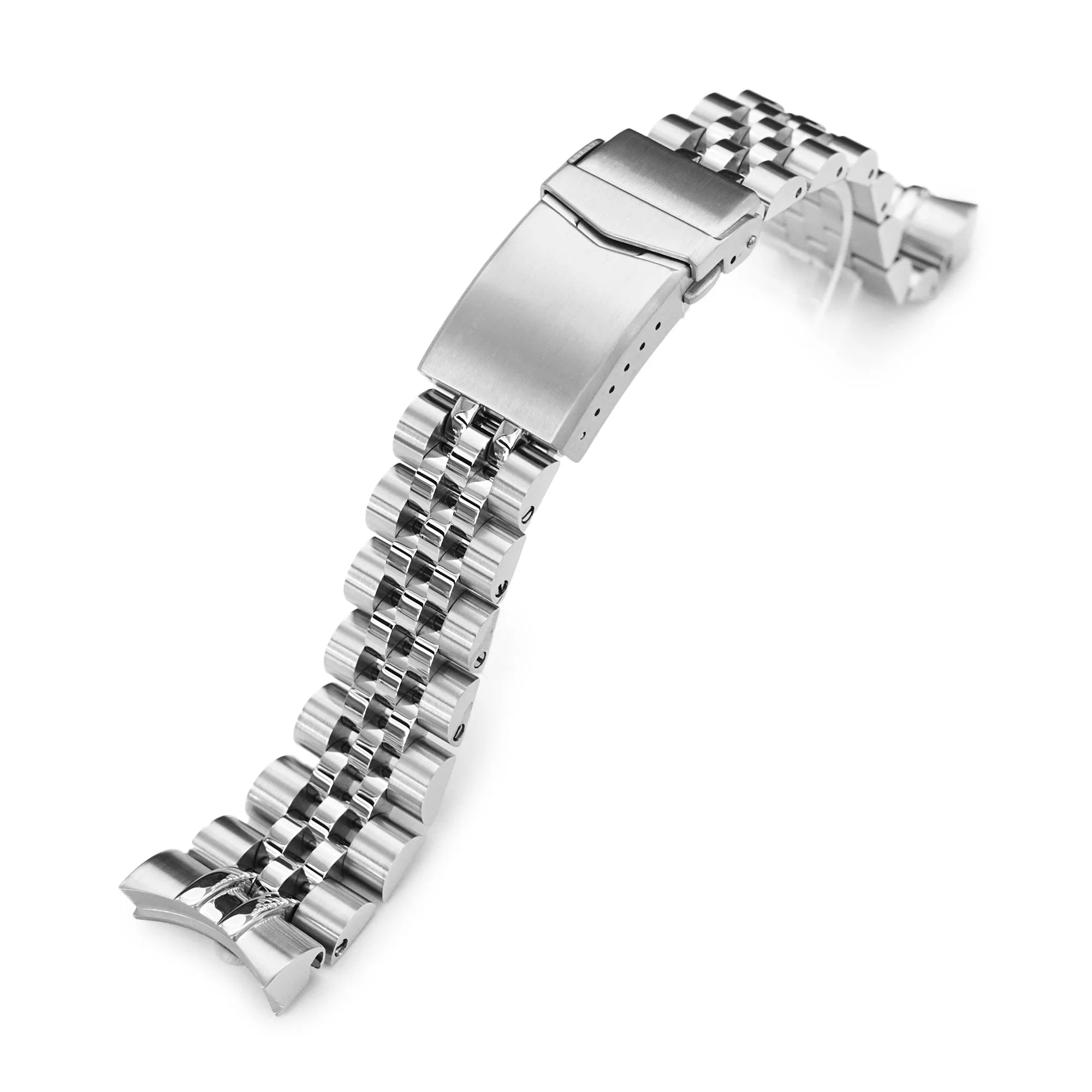 Strapcode Angus-J Louis stainless steel watch bracelet for Tudor Black Bay 41mm with solid end links and diving clasp