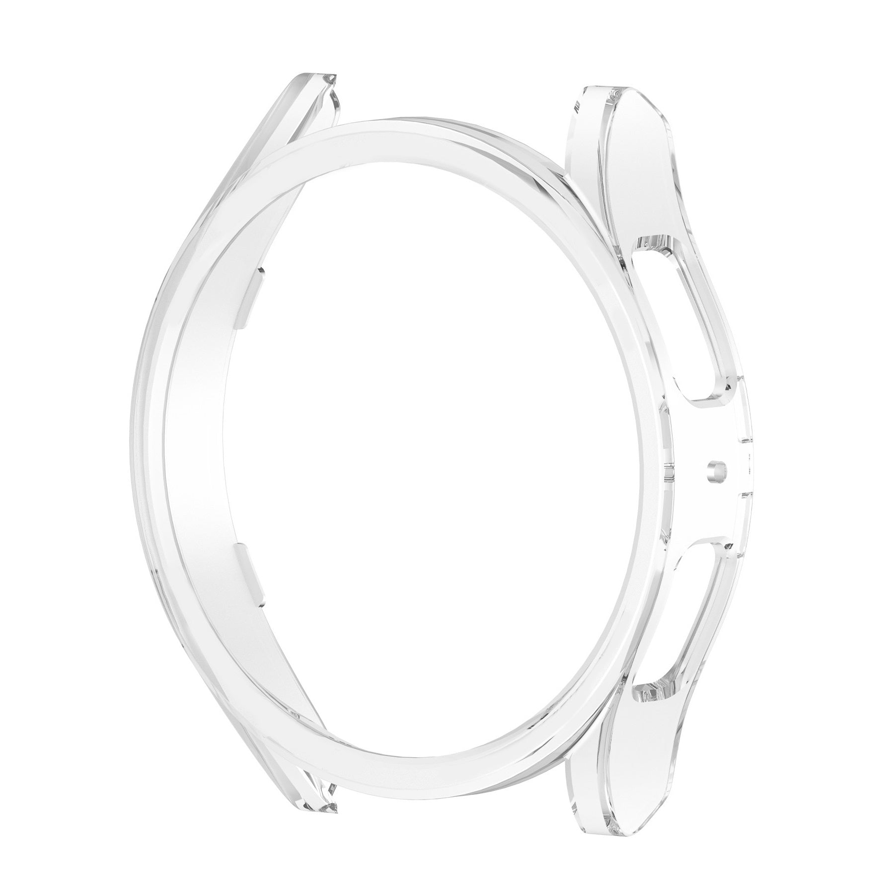 Clear protective TPU case for Samsung Galaxy Watch 6 and 7 with precise cutouts and slim design
