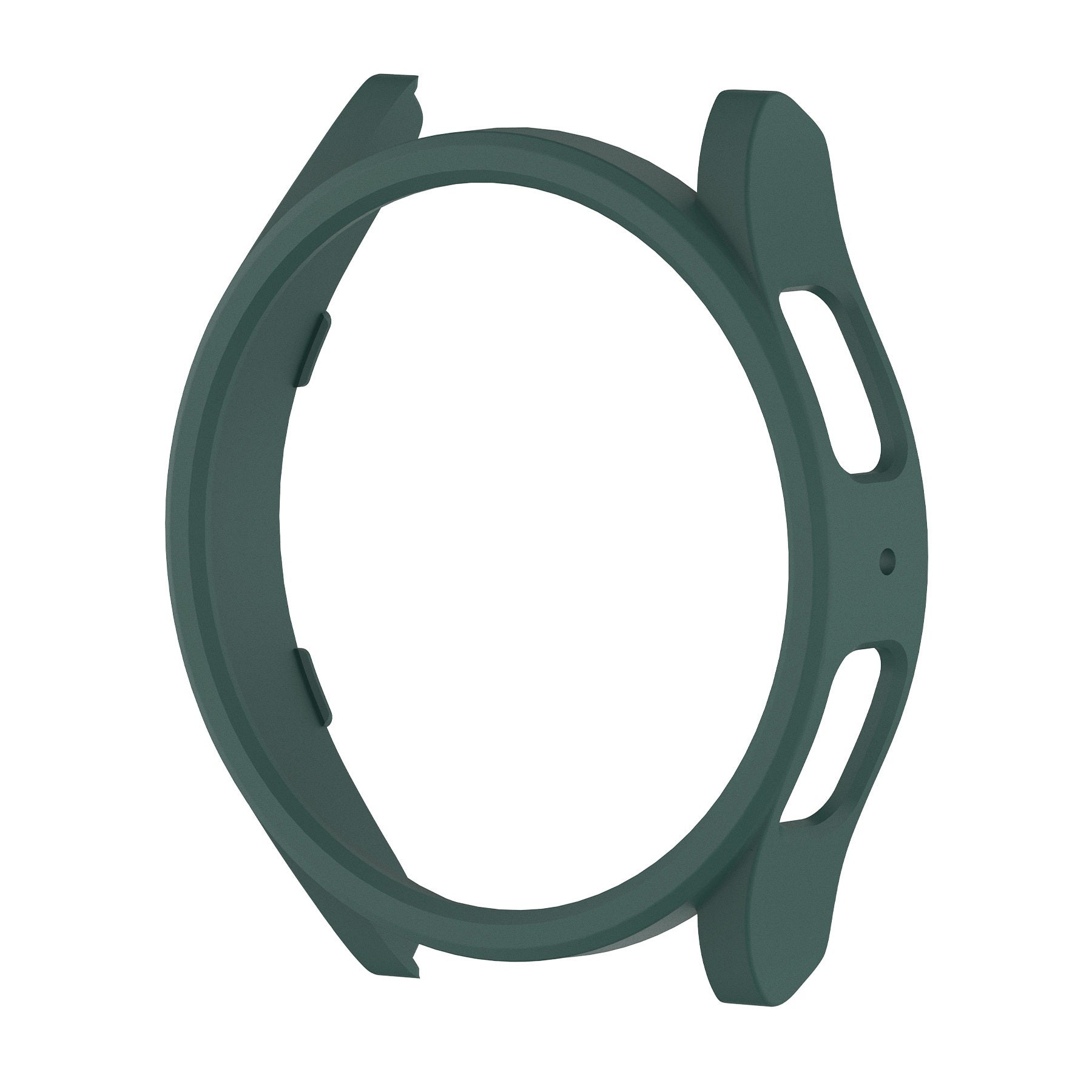 Green protective case for Galaxy Watch 6-7 with reinforced bumper design and grip handles