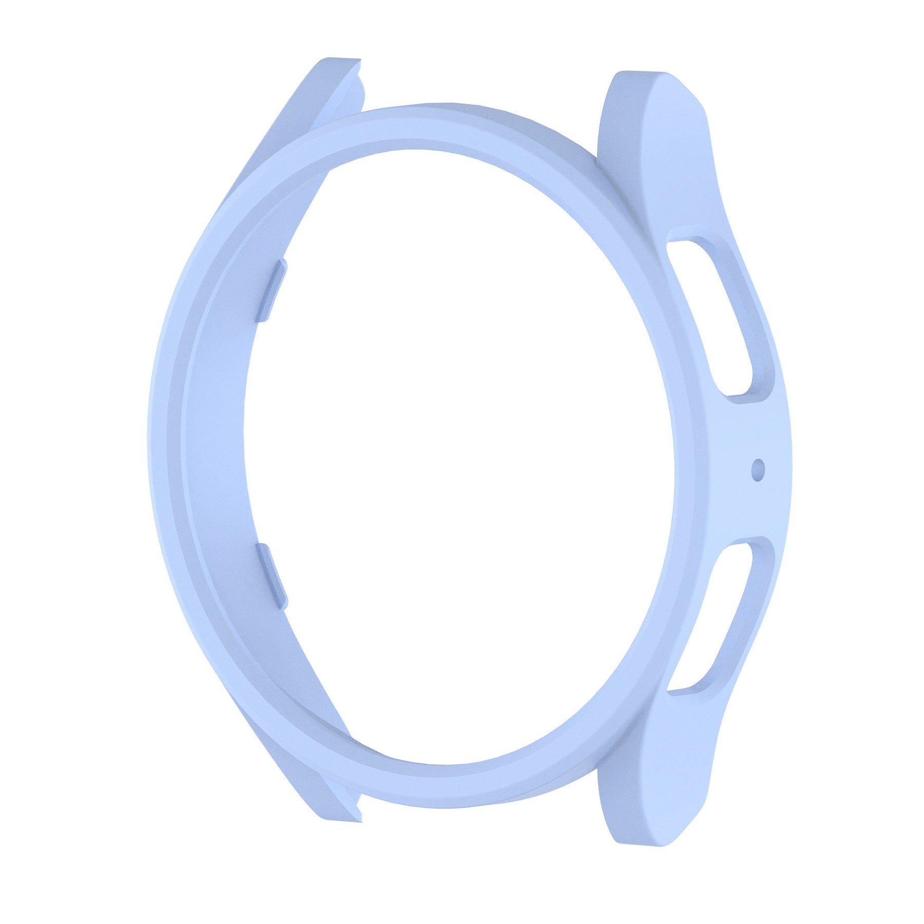 Light blue protective watch case with grip handles for Galaxy Watch 6 and 7, front view