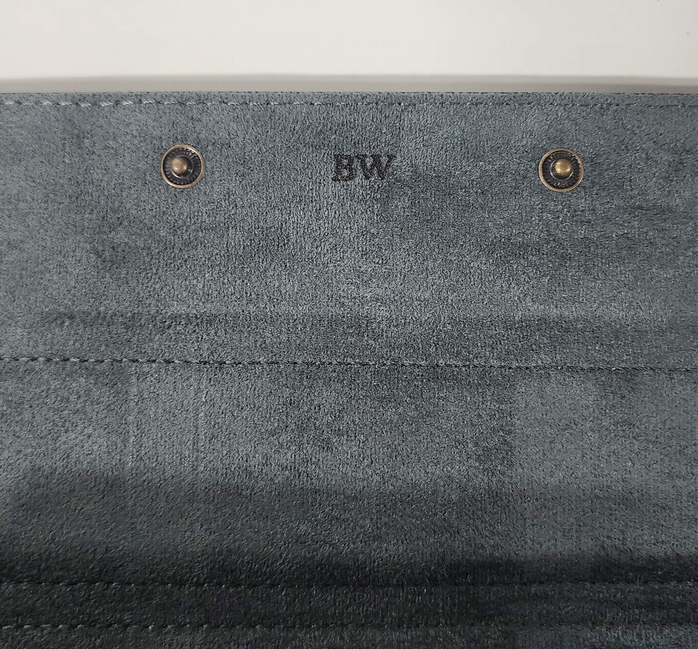 Jefferson - 3 Watch Roll - Saffiano Navy Blue | Grey Velvet