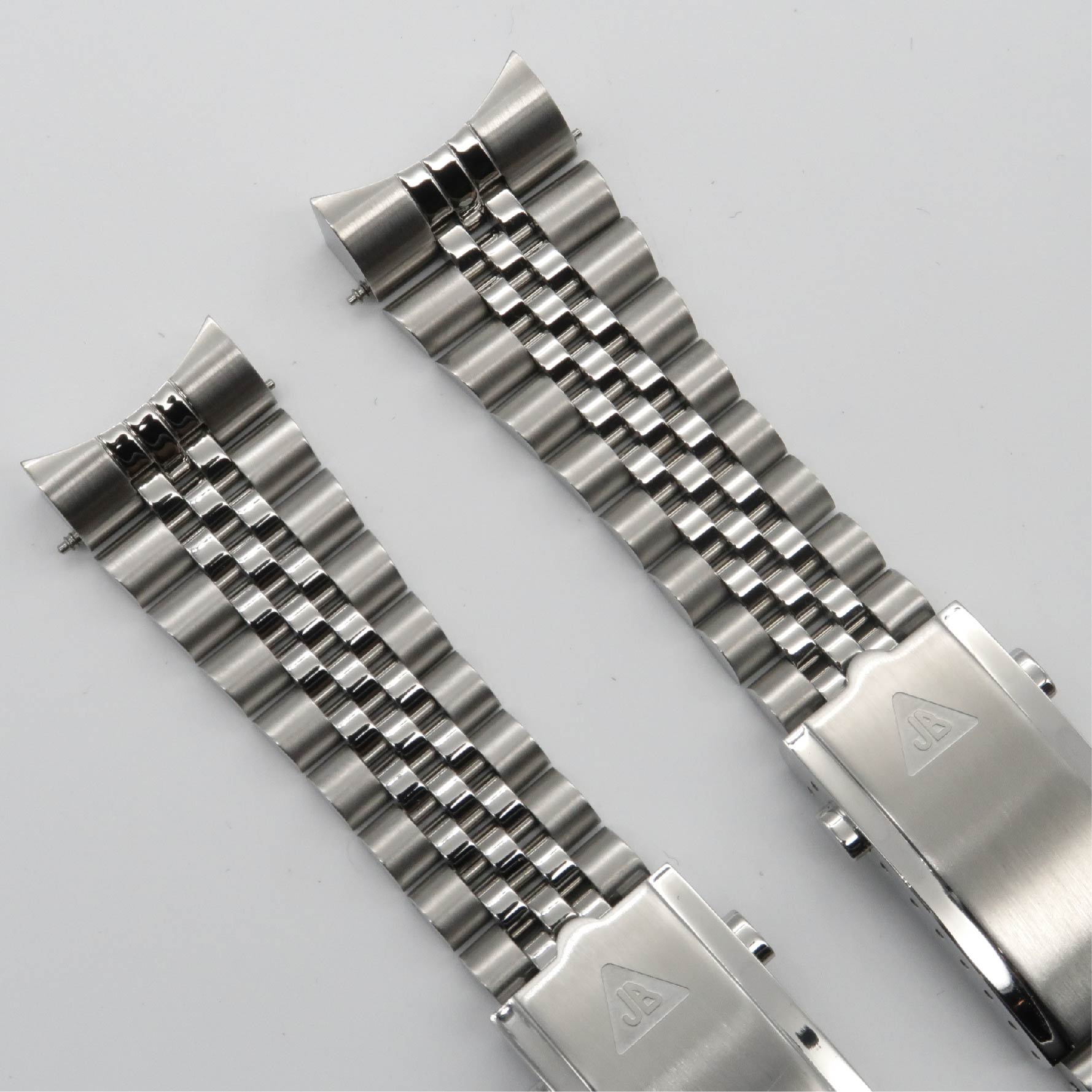 Stainless steel watch bracelets for Tudor Black Bay with curved end links and solid metal construction